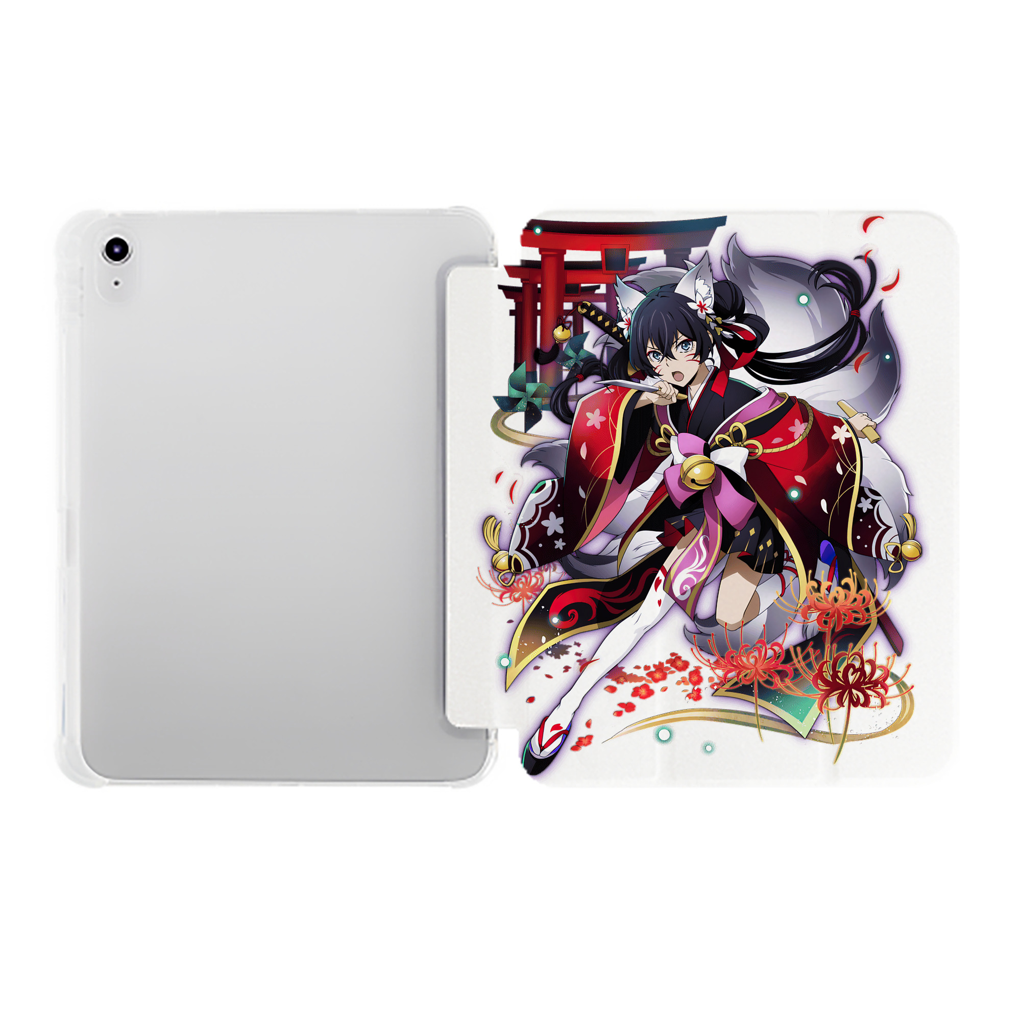 （画像用） 文豪ストレイドッグス Bungo Stray Dogs IPad ケース ペン収納付き 三つ折りスタンド PUレザー×シリコン 対応機種9.5/10.5/10.9インチ